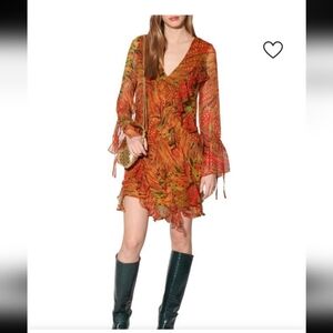Walter Baker Vibrant Long Sleeve Dress
